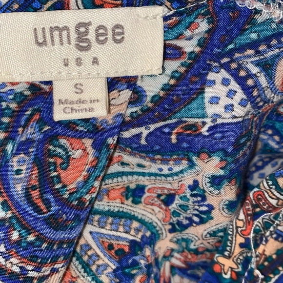 Umgee paisley trapeze style dress size small - Picture 5 of 8